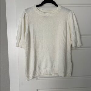 Rachel Zoe Cream Crew Neck Sweater